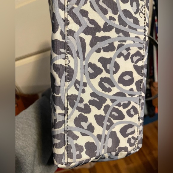 Coach Gray Leopard Print Tote - Picture 4 of 7